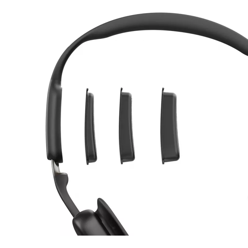 SHOKZ OpenMeet UC belaidė Bluetooth kaulų laidumo ausinė vaizdo konferencijoms su USB-C adapteriu