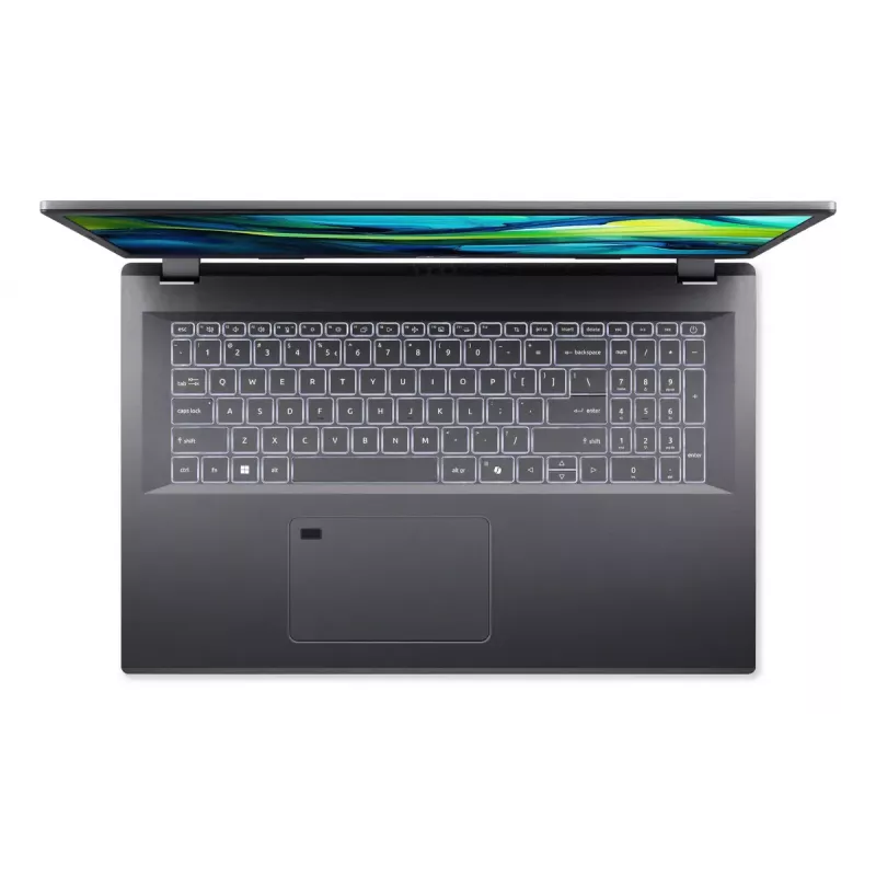 Nešiojamas kompiuteris Acer Aspire 17 A17-51M-54EU, 17,3 colio Full HD, Intel Core 5 120U, 16 GB RAM, 1 TB SSD, Windows 11 Home, pilka