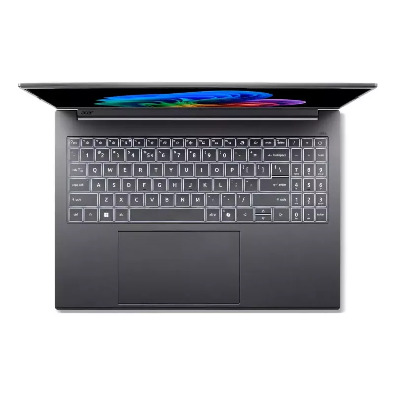 Nešiojamas kompiuteris Acer Aspire 16 AI A16-52M-55DS, Intel Core Ultra 5 226V, 16 GB LPDDR5x, 512 GB SSD, 16 colių WUXGA ekranas, Windows 11 Home, pilka