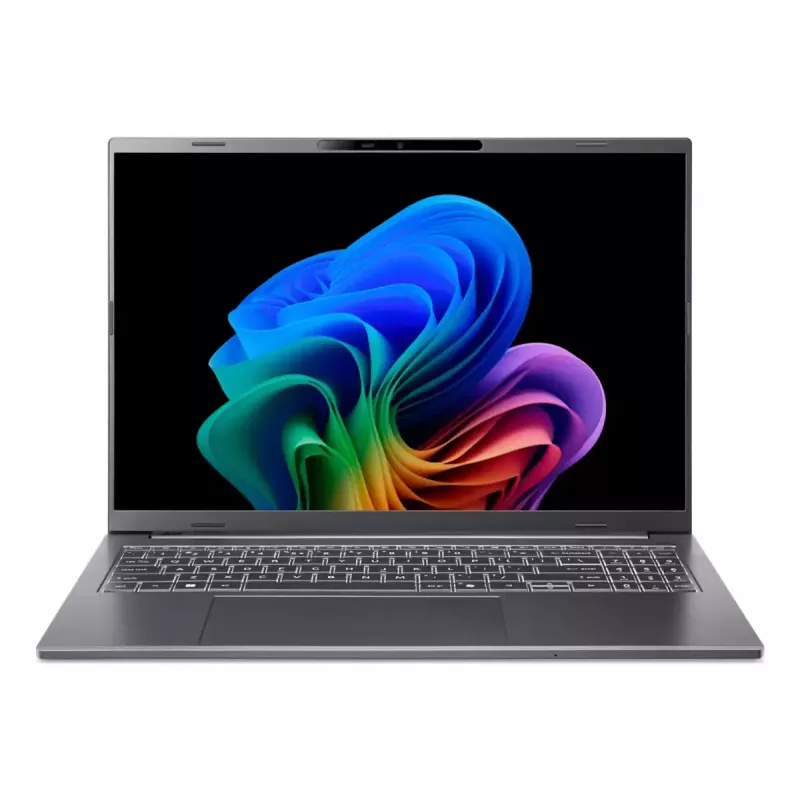 Nešiojamas kompiuteris Acer Aspire 16 AI A16-52M-55DS, Intel Core Ultra 5 226V, 16 GB LPDDR5x, 512 GB SSD, 16 colių WUXGA ekranas, Windows 11 Home, pilka