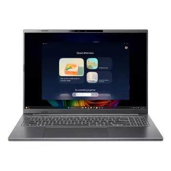 Nešiojamas kompiuteris Acer Aspire 16 AI A16-52M-55DS, Intel Core Ultra 5 226V, 16 GB LPDDR5x, 512 GB SSD, 16 colių WUXGA ekranas, Windows 11 Home, pilka