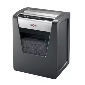 Rexel Momentum M510 smulkintuvas popieriui, mikro pjūvis P5, 2 x 15 mm, 23 L, 250 lapų, 58 dB, mygtukai
