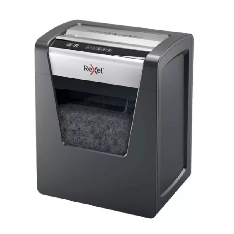 Rexel Momentum M510 smulkintuvas popieriui, mikro pjūvis P5, 2 x 15 mm, 23 L, 250 lapų, 58 dB, mygtukai
