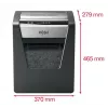 Rexel Momentum M510 smulkintuvas popieriui, mikro pjūvis P5, 2 x 15 mm, 23 L, 250 lapų, 58 dB, mygtukai