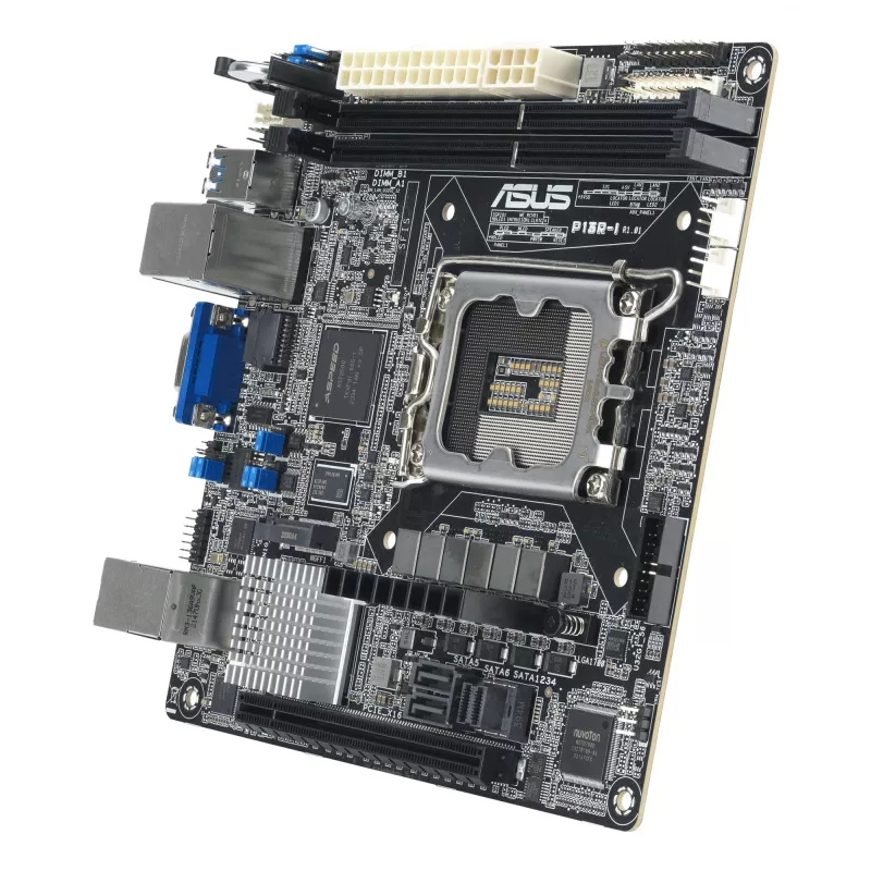 Motininė plokštė ASUS P13R-I Mini ITX, Intel C262 mikroschemų rinkinys, LGA 1700, DDR5, 2x DIMM, 64 GB, 6x SATA III, 3x RJ-45