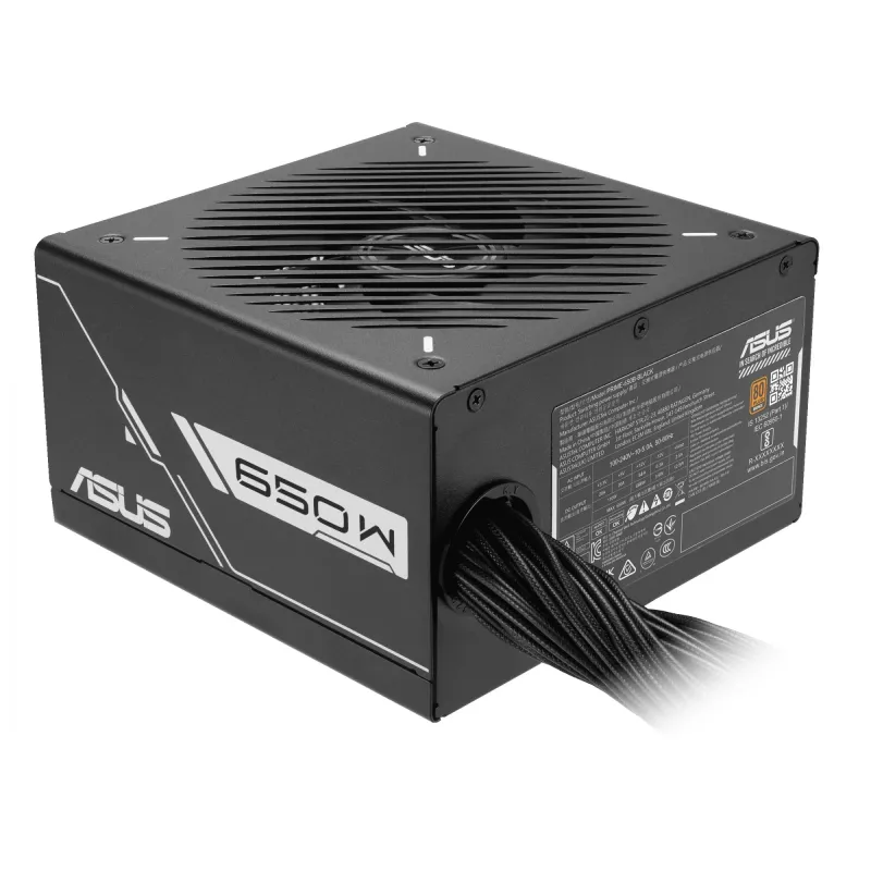 Maitinimo blokas ASUS Prime 650W ATX 20+4 pin, 80 PLUS Bronze, juodas, 13,5 cm ventiliatorius