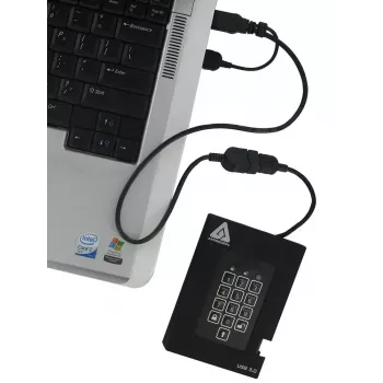 Išorinis SSD diskas Apricorn Aegis Padlock Fortress 256GB USB 3.2 Gen 1 juodas A25-3PL256-S256F