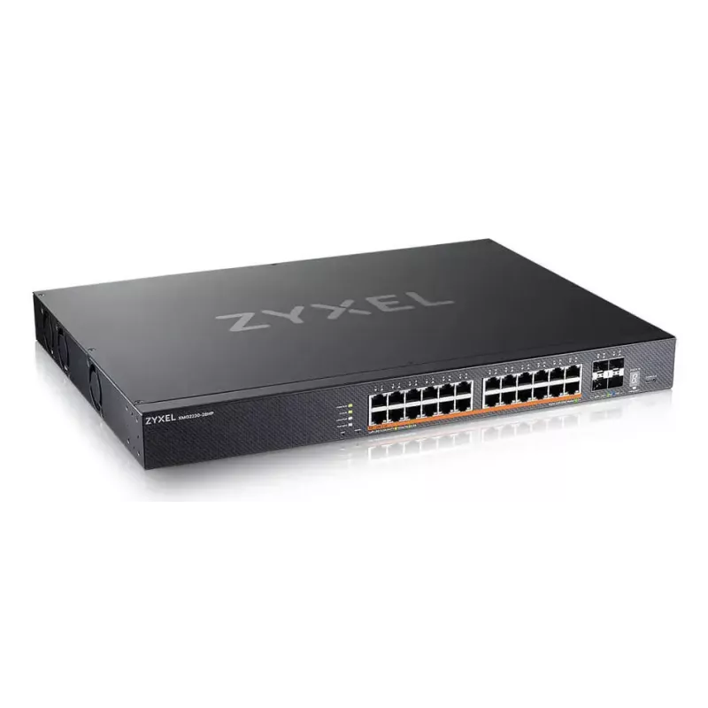 Zyxel XMG2230-28HP valdomas L2/L3 2,5G Ethernet (100/1000/2500) PoE jungiklis 1U juodas