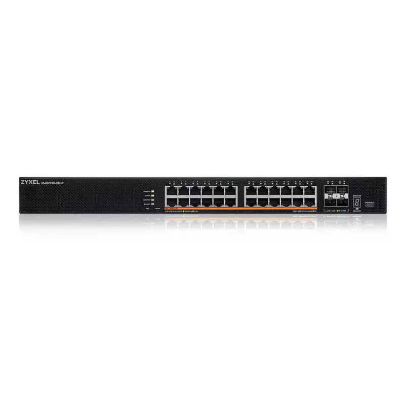 Zyxel XMG2230-28HP valdomas L2/L3 2,5G Ethernet (100/1000/2500) PoE jungiklis 1U juodas