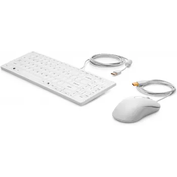 HP USB klaviatūra ir pelė Healthcare Edition, balta, laidinė