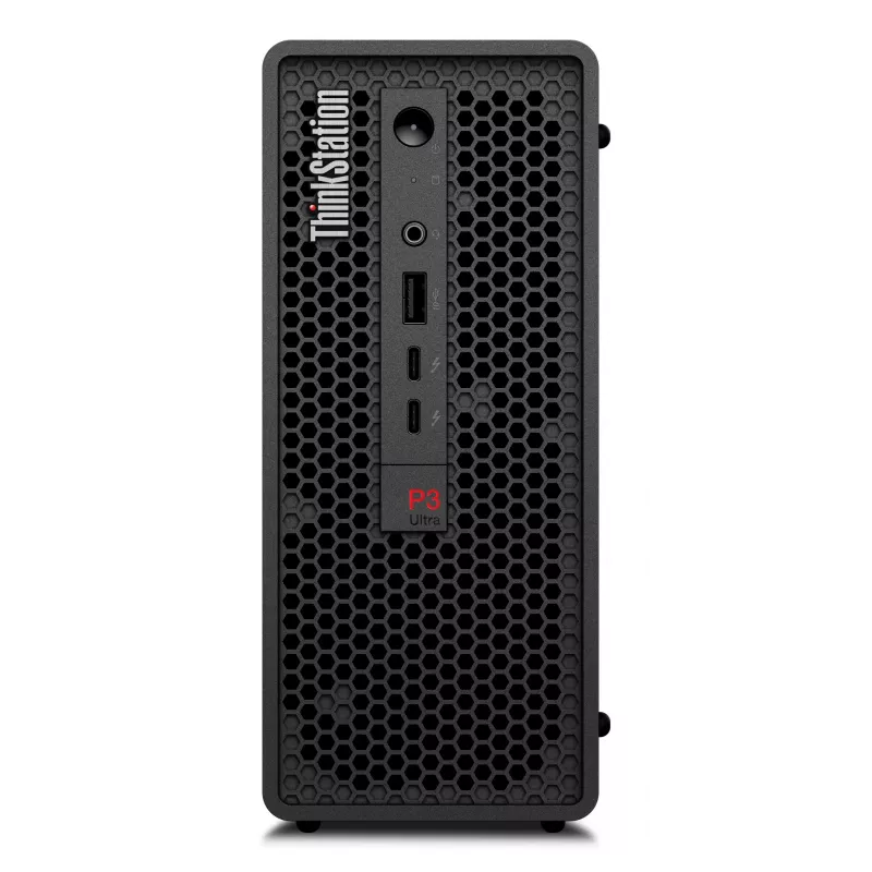 Lenovo ThinkStation P3 Ultra SFF darbo stotis Intel® Core™ i5-14600 32 GB DDR5-SDRAM 1 TB SSD NVIDIA RTX A400 Windows 11 Pro mini bokštas juoda