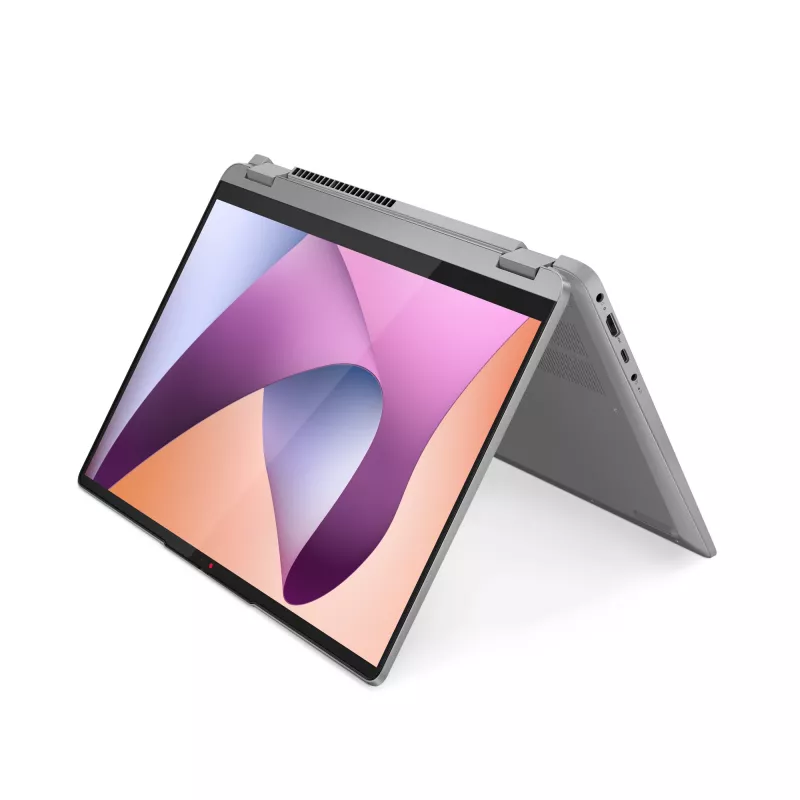 Lenovo IdeaPad Flex 5 14ABR8 AMD Ryzen™ 5 7430U Hibridinis (2-in-1) 35,6 cm (14 colių) Liečiamas WUXGA 8 GB LPDDR4x-SDRAM 512 GB SSD Wi-Fi 6 (802.11ax) Windows 11 Home Vokiškai Pilka