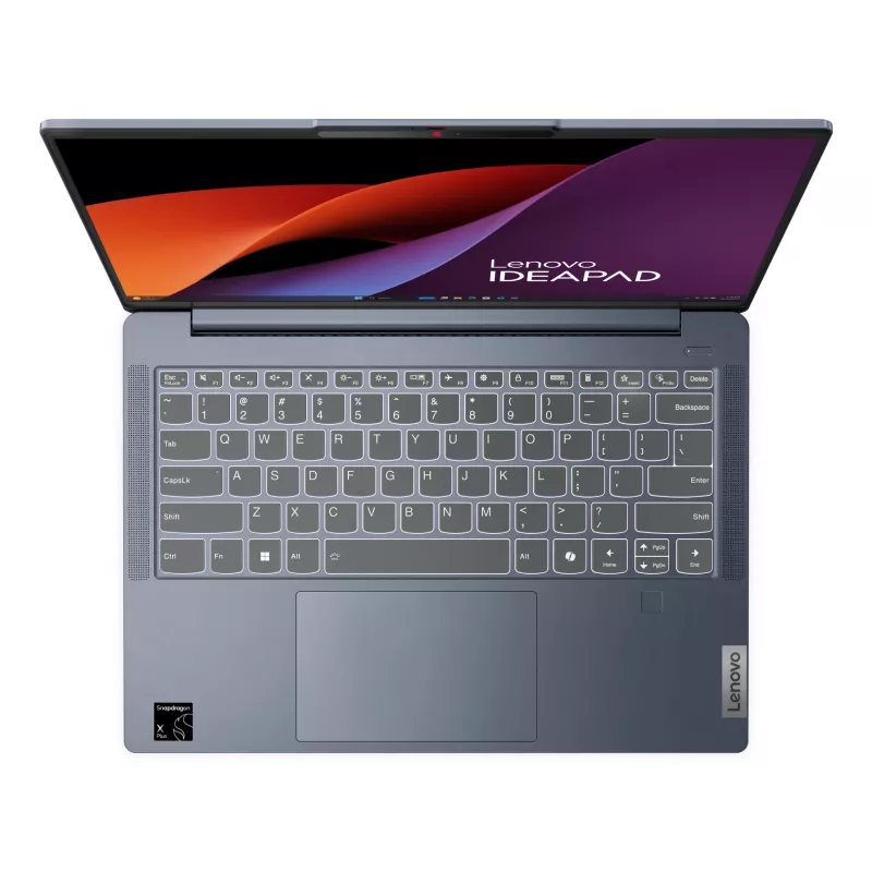 Nešiojamas kompiuteris Lenovo IdeaPad Slim 5 14Q8X9 Copilot+ PC Snapdragon X1-26-100 35,6 cm (14 colių) WUXGA 16 GB LPDDR5x-SDRAM 512 GB SSD Wi-Fi 7 (802.11be) Windows 11 Home mėlynas