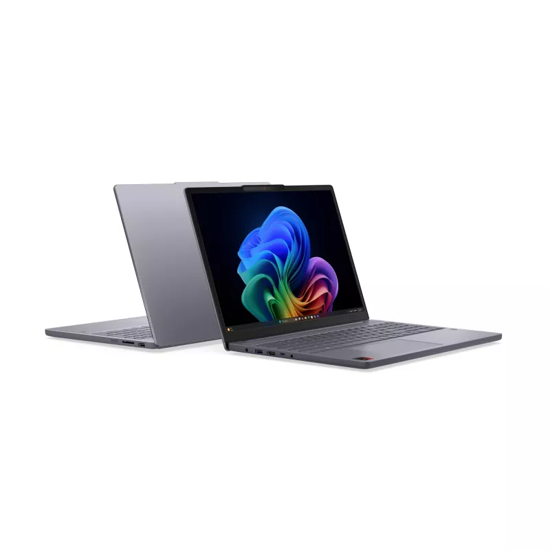 Nešiojamas kompiuteris Lenovo IdeaPad Slim 3 15Q8X10 Copilot+ PC Snapdragon X1-26-100 38,9 cm (15,3 colio) WUXGA 16 GB LPDDR5x-SDRAM 1 TB SSD Wi-Fi 7 Windows 11 Home Pilka