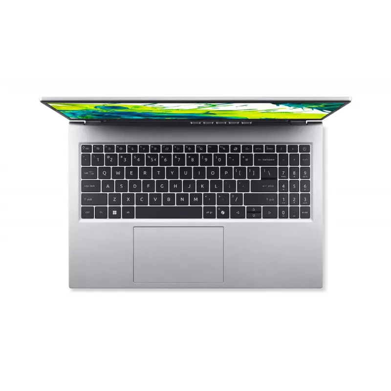 Nešiojamas kompiuteris Acer Aspire Go 15 AG15-72P-55UU — Intel Core 5 120U, 15,6 colio Full HD, 16 GB DDR4, 512 GB SSD, Wi‑Fi 6, Windows 11 Home, sidabrinis