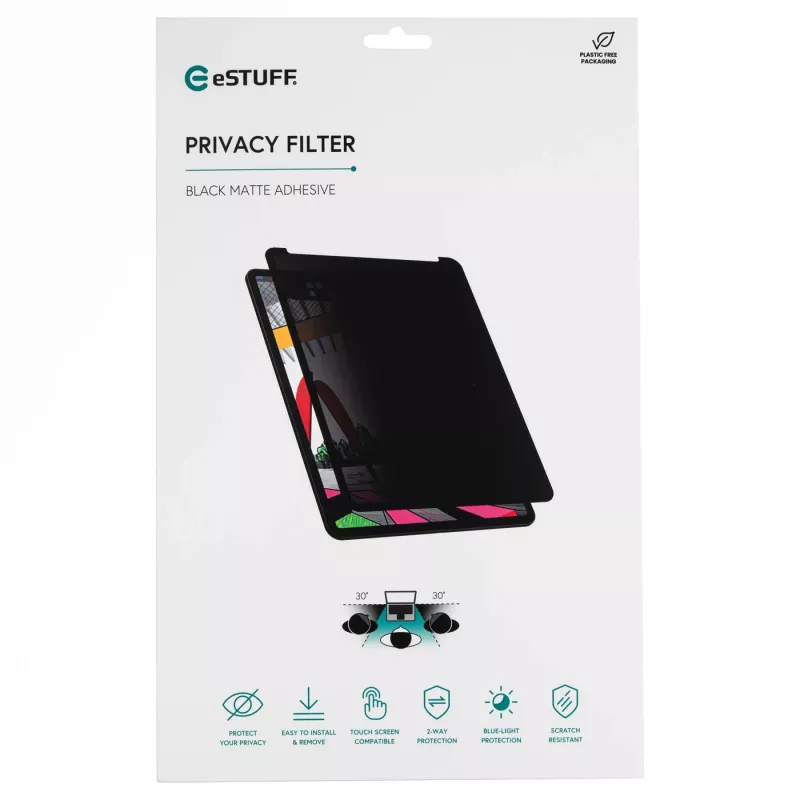 Privatumo filtras ekranui eSTUFF GLBW13278212 13,3 col. antirefleksinis