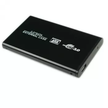 CoreParts K2501A-U3S išorinis dėklas kietajam diskui, juodas, 2.5 colio, USB maitinamas