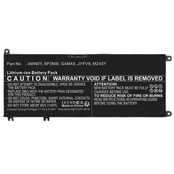 Baterija RAYOVAC CoreParts MBXDE-BA0274, skirta Dell Inspiron 13 (56,00 Wh, 15,2 V, 3685 mAh)