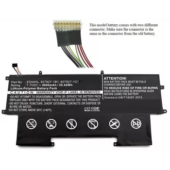 CoreParts nešiojamojo kompiuterio baterija HP EliteBook Folio G1, 35 Wh, Li-Pol, 7,7 V, 4600 mAh, juoda