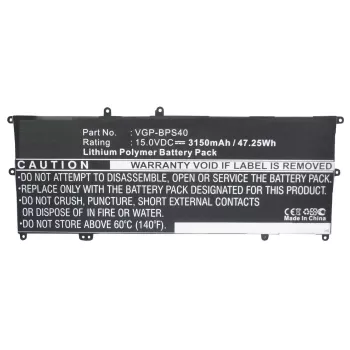 CoreParts baterija nešiojamam kompiuteriui Sony, tipas: baterija, suderinamumas: Sony SVF14N16CW, SVF14N26CW, SVF15N13CW, SVF15N18PW, VAIO Fit 14A, VAIO Fit 15