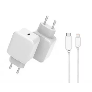 CoreParts MBXUSB-AC0015 universalus greitojo įkrovimo adapteris, balta spalva