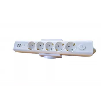 MicroConnect MC-DESKMOUNTW stalo spaustukas maitinimo juostoms