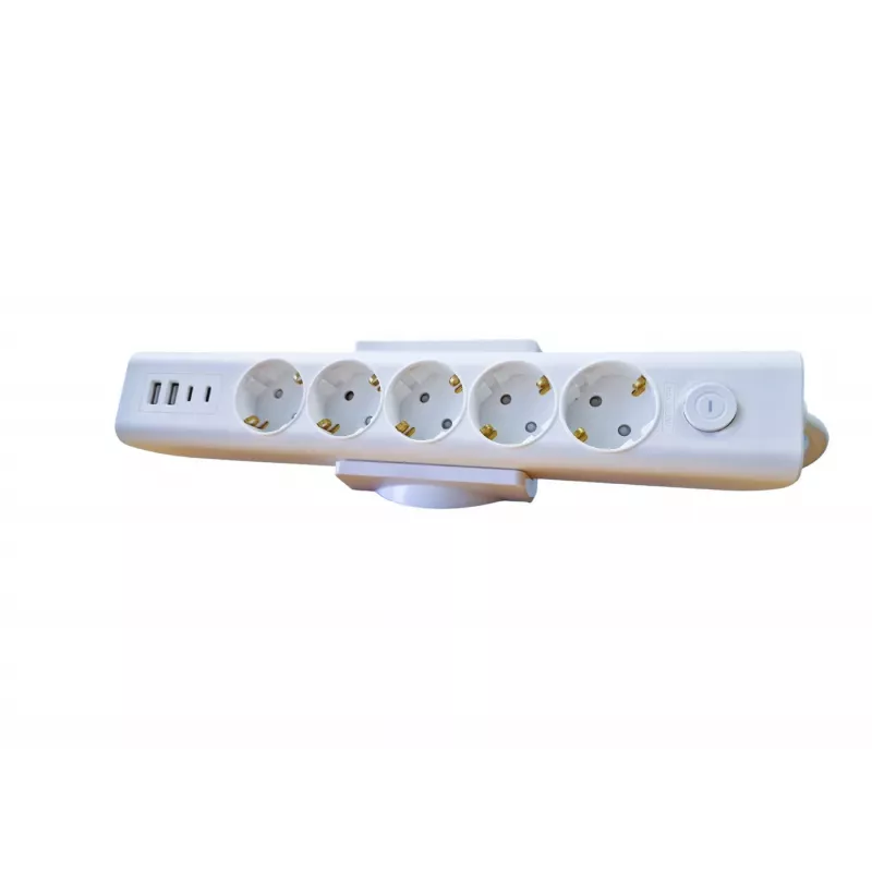 MicroConnect MC-DESKMOUNTW stalo spaustukas maitinimo juostoms