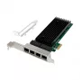 Tinklo plokštė PCIe x1 MicroConnect MC-PCIEX1-82575-Q su Intel 82575 valdikliu