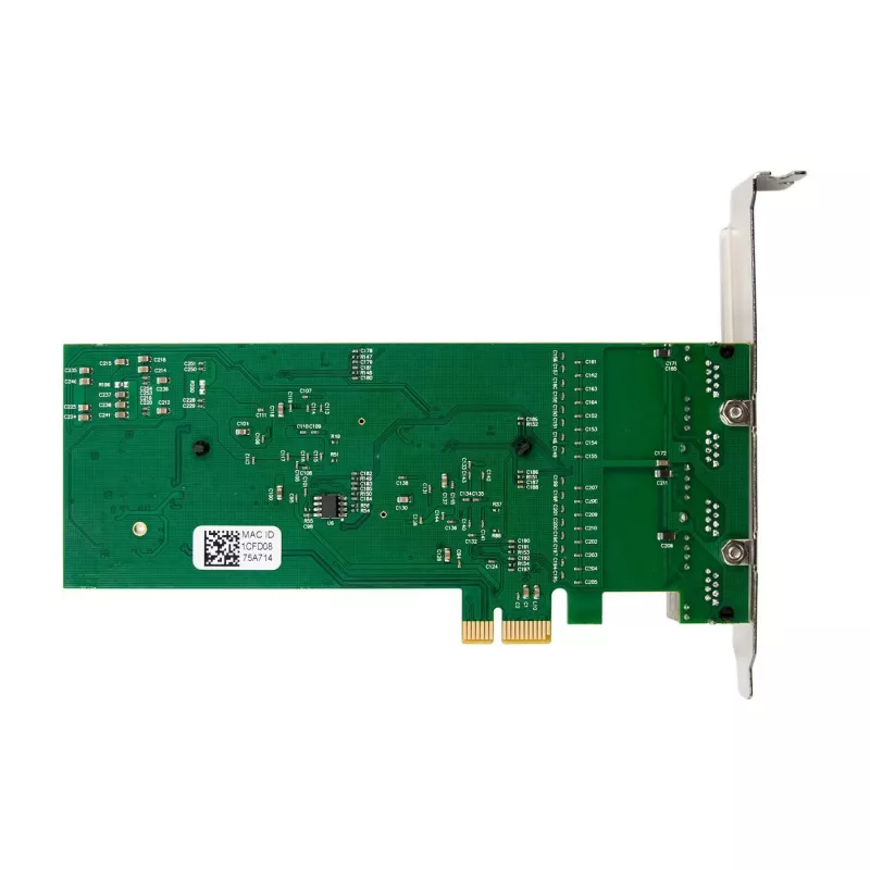 Tinklo plokštė PCIe x1 MicroConnect MC-PCIEX1-82575-Q su Intel 82575 valdikliu