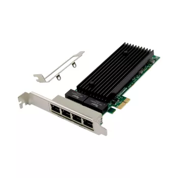 Tinklo plokštė MicroConnect MC-PCIEX1-82576-Q Quad-Port Gigabit, PCIe x1, Intel 82576