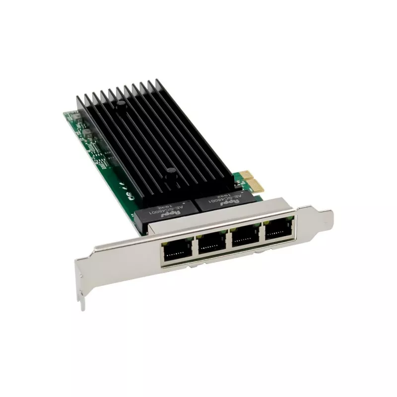 Tinklo plokštė MicroConnect MC-PCIEX1-82576-Q PCIe x1 dviejų prievadų Gigabit Ethernet 82576