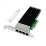 Tinklo plokštė MicroConnect X710-T4 PCIe x8 10GbE 4 prievadai