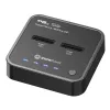 CoreParts MS-CLONER-NVME M.2 NVMe doko stotelė su klonavimo funkcija, USB 3.2 Gen 2 Type-C, juoda