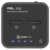 CoreParts MS-CLONER-NVME M.2 NVMe doko stotelė su klonavimo funkcija, USB 3.2 Gen 2 Type-C, juoda
