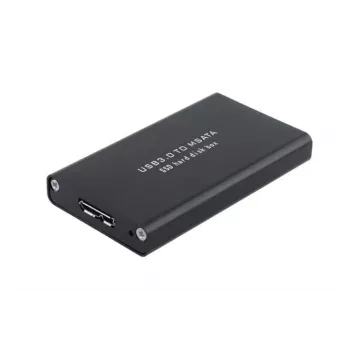 CoreParts MSUB3302 korpusas HDD/SSD mSATA dėžutė juoda