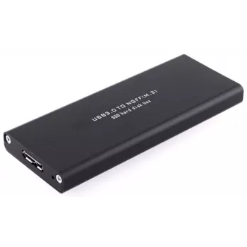 CoreParts MSUB4300 korpusas M.2 SATA diskams, juodas