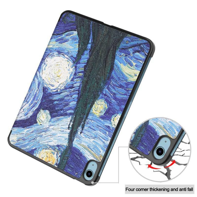 CoreParts TABX-IP10-COVER13 dėklas planšetei 27,7 cm (10,9 col.) sulankstomas dėklas Mėlyna, Žalia, Oranžinė, Balta, Geltona