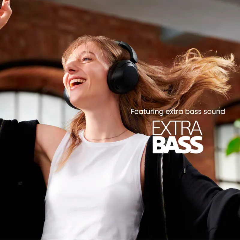 Sony WH-XB910N juodos spalvos belaidės ausinės su triukšmo slopinimu