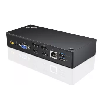 Lenovo 40A90090DK stotelė / prievadų kartotuvas Laidinė USB 3.2 Gen 1 (3.1 Gen 1) Type-C Juoda