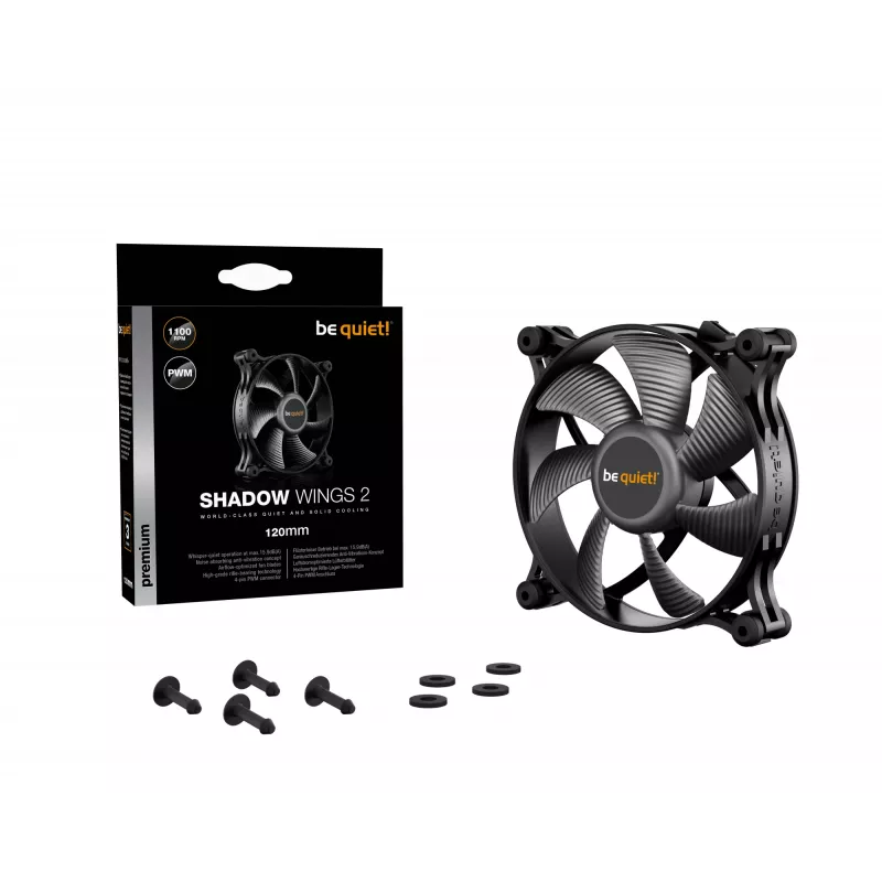 be quiet Shadow Wings 2 120mm PWM ventiliatorius