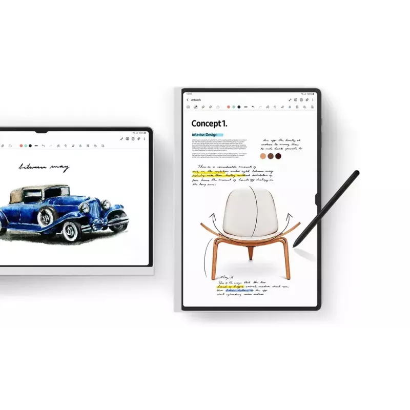 Apsauginė plėvelė su popieriaus imitacija Samsung Galaxy Tab S9 Ultra — 14.6 col. (EF-ZX912PWEGWW), balta, 1 vnt.