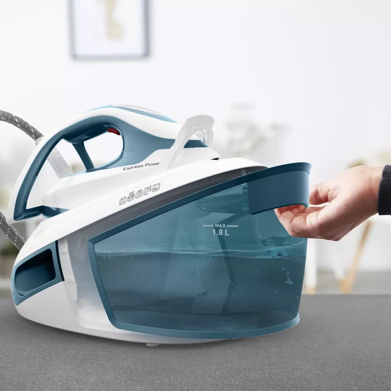 Tefal Express Power SV8111 1.8 L Durilium AirGlide Autoclean padas Mėlyna, Balta