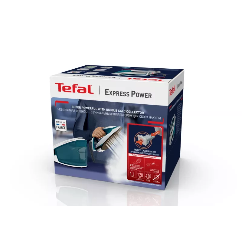 Tefal Express Power SV8111 1.8 L Durilium AirGlide Autoclean padas Mėlyna, Balta