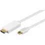 Microconnect MDPHDMI3 Mini DisplayPort–HDMI adapterio kabelis 3 m baltas