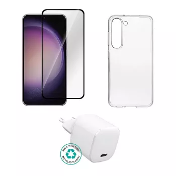 Apsauginis stiklas įkrovimo angai eSTUFF, skirtas Samsung Galaxy S25 — Ruda