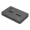 Išorinė NVMe M.2 SSD klonavimo stotelė DIGITUS DA-71545-1, USB 3.1 Gen2 Type-C, palaiko 2 M.2 diskus, juoda