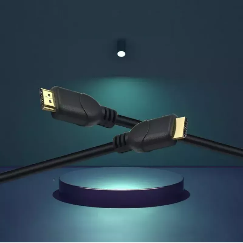 HDMI kabelis Helos 288392 — 2 m, HDMI Type A kištukas–kištukas, auksuoti kontaktai, ARC, 3D, juodas