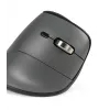 BakkerElkhuizen FastForward Pro pelė, dešinei rankai, vertikalus dizainas, optinė, RF belaidis + Bluetooth + USB Type-C, 5000 DPI, juoda, pilka