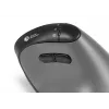 BakkerElkhuizen FastForward Pro pelė, dešinei rankai, vertikalus dizainas, optinė, RF belaidis + Bluetooth + USB Type-C, 5000 DPI, juoda, pilka