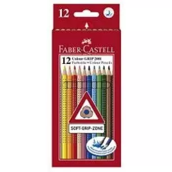 Akvareliniai pieštukai Faber-Castell Colour Grip 112412 (12 spalvų)
